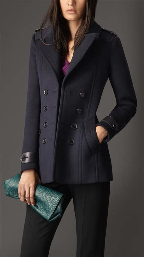 peacoat burberry women|burberry wool pea coats men's.